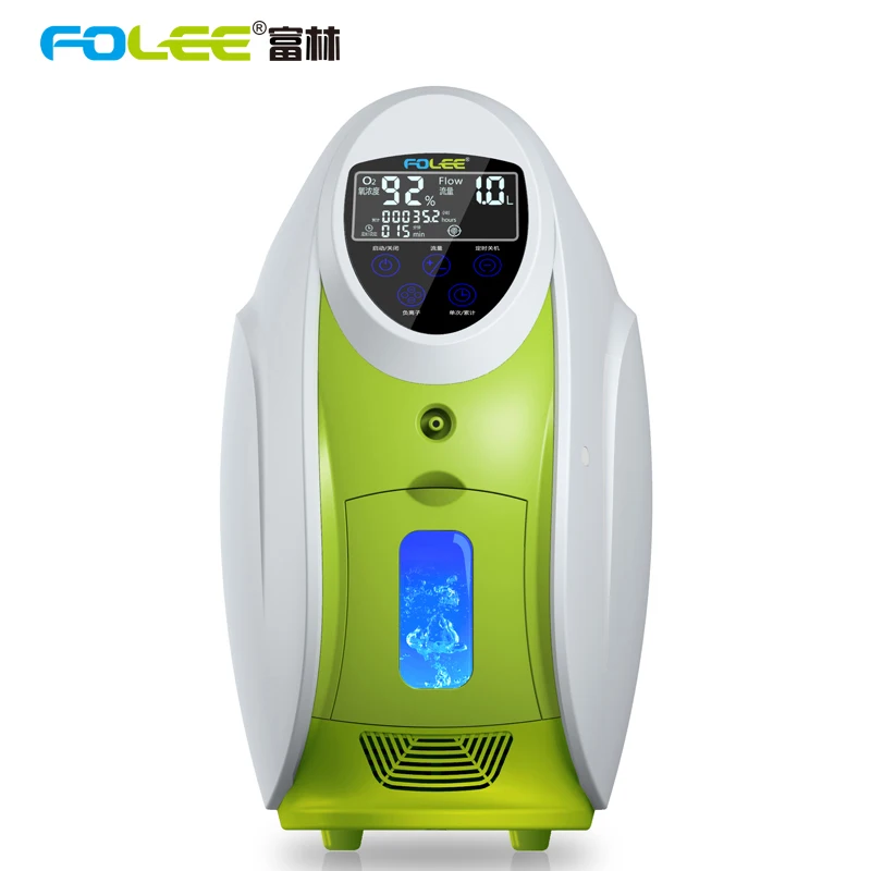  Top grade 90% High Purity Oxgen flow 1L to 5L Portable USB Smart Homecare Oxygen Concentrator with 