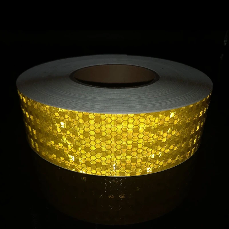 5cmx50m Reflective Bicycle Stickers Adhesive Tape For Bike Safety White Red Yellow Reflective Bike Stickers