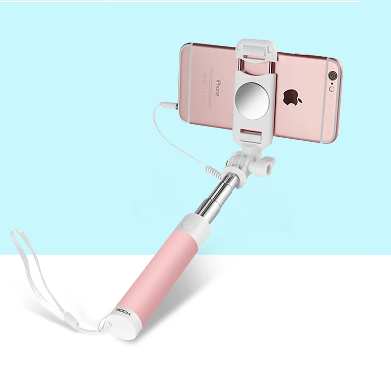 Universal Mini Selfie Stick 360 Rotatable Foldable Portable Extendable Wired Self Stick For iPhone Samsung Huawei Xiaomi Selfies