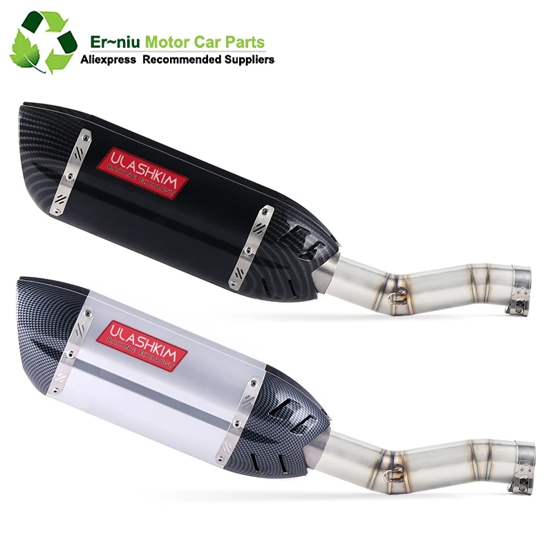 

K7 GSXR 600 750 GSXR700 GSXR750 Motorcycle Exhaust Muffler Middle Link Pipe Full System Slip On For Suzuki GSX R600 R700 R750 K7