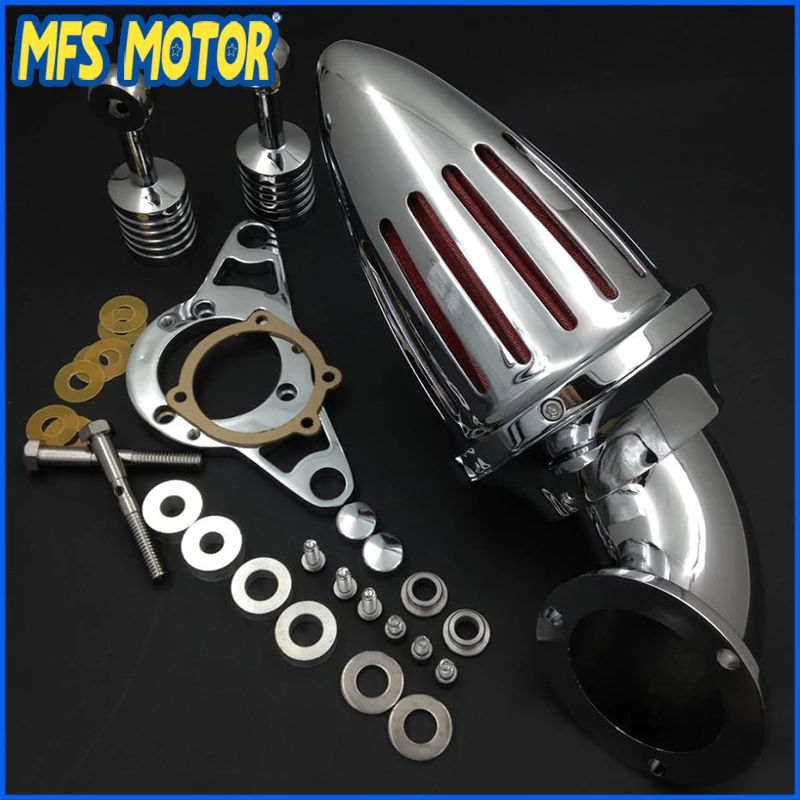 For Harley Softail Fat Boy Dyna Street Bob Wide Glide Chrome Air