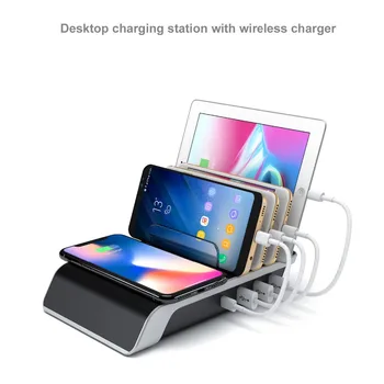 

Mobile Phone Holder Porous Usb Charging Fast Wireless Charging Bracket Charging Dock For Smart Phones