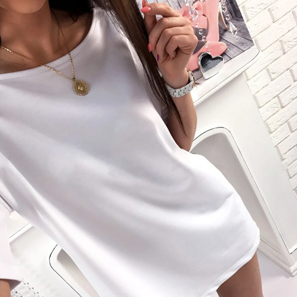 New Fashion Women T-shirt Sexy Deep V Backless Loose T-shirts Ladies Short Sleeve Cartoon Cat Butterfly Print Casual T-Shirt