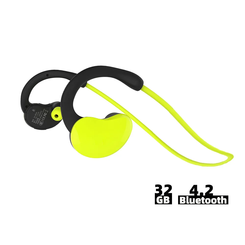 

Ralyin Bluetooth Headphones 32GB Wireless Earbuds IPX6 Waterproof Sport wireless Earphones with Mic HD Stereo in-Ear Earbuds Gym