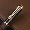Bolígrafo de Clip de dragón dorado chino, pluma para regalo antiguo, Color marrón, 3D, regalo de escritura de Metal, 891 ► Foto 2/5