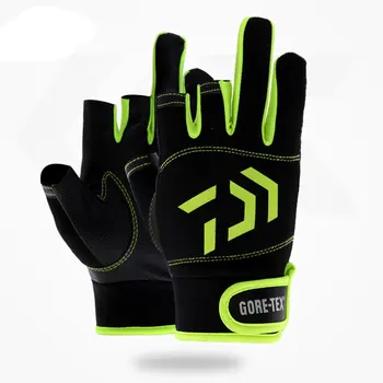 

Daiwa Fishing Gloves 1Pair 3 Finger Cut Breathable Anti-Slip Pesca Fitness Carp Fishing Accessories Spring Outdoor Fishing Glove