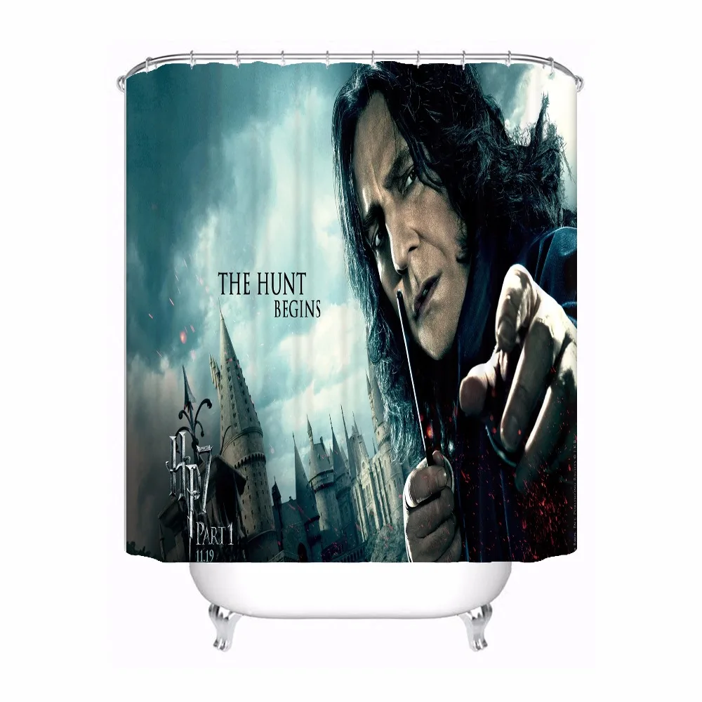 

Custom Harry Potter Deathly Hallows Shower Bath Bathroom Curtain Mildewproof Waterproof Polyester Various Sizes#0421-21-45