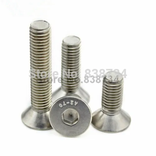 200 шт. m3 * 14 a2 70 ss 304 Нержавеющая сталь шестигранной потайной плоский винт m3|Винты| |