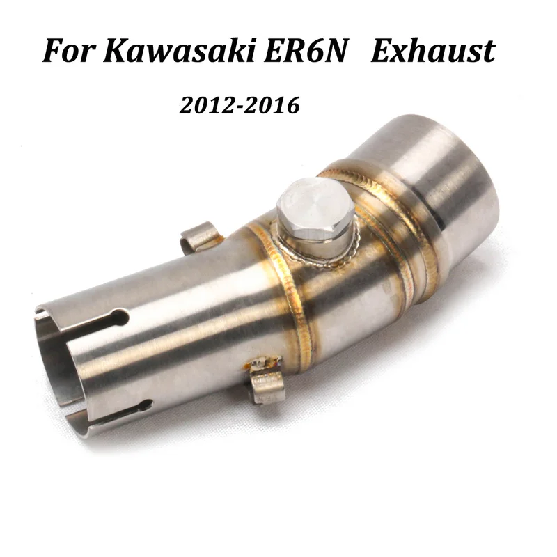 Slip On For Kawasaki ER6N Ninja650 Z650 2012 - 2014 2015 2016 Motorcycle Exhaust Muffler Modified Escape Moto Middle Link Pipe - Image 2