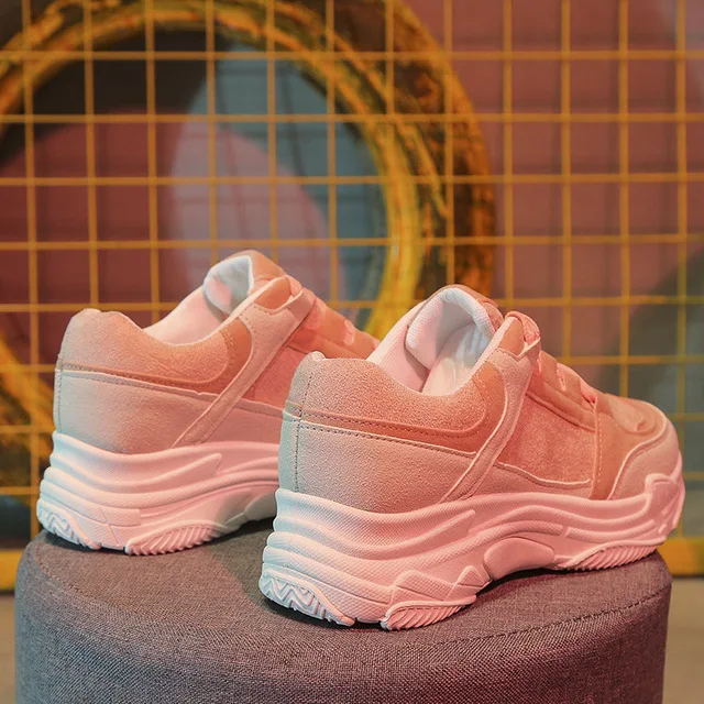 

Thick-soled old shoes 2019 spring new student wild shoes...