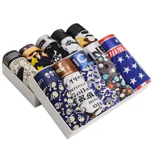 10 шт./лот, супер тонкие шелковые крутые боксеры для мужчин, u-образные шорты, Cueca, боксеры, Homme, сексуальное мужское нижнее белье, Бесшовные Мужские трусы