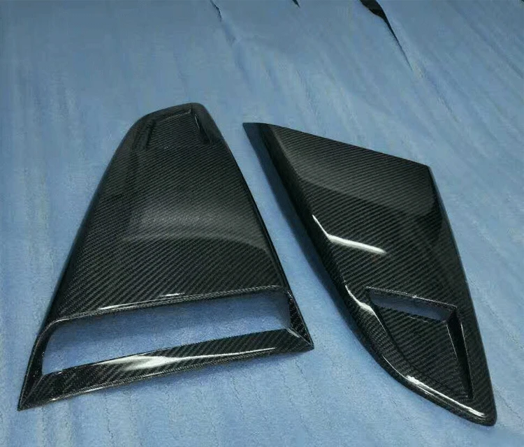 Подходит для ford mustang- жалюзи из углеродного волокна боковые окна, небольшие окна, MP жалюзи, украшение заднего окна