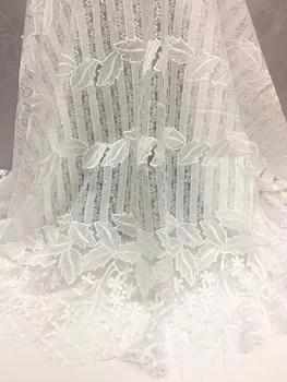 

Frican Lace Fabric 2018 Embroidered Nigerian Laces Fabric Bridal High Quality French Tulle Lace Fabric For Wedding dress(YD-11