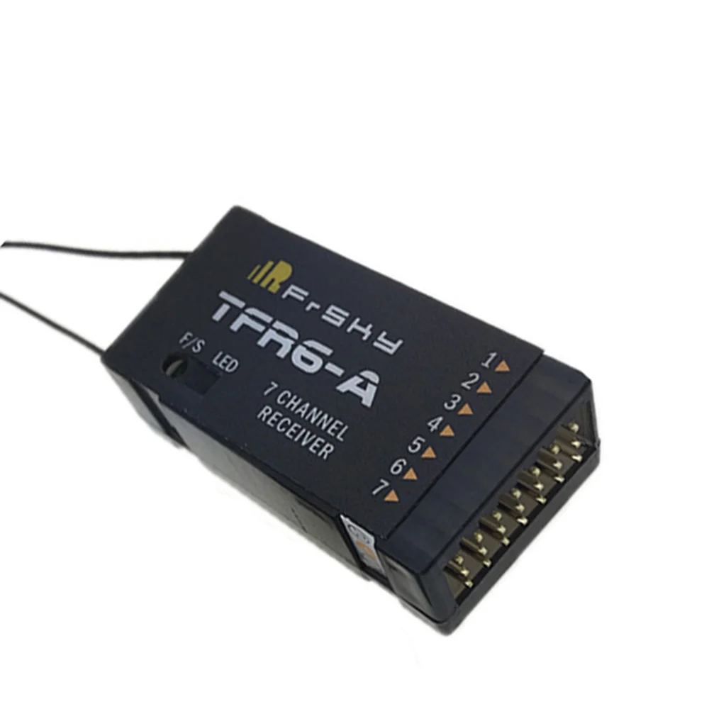 

FrSky 2.4G 7CH TFR6-A Receiver Futaba FASST Compatible Horizontal Connectors