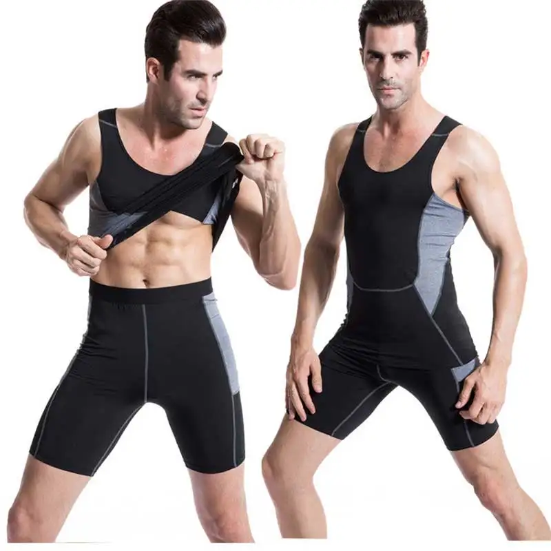 

Men Pro Quick Dry GYM Tank Compress T-shirt Fitness Exercise Top Sport Run Vest Workout Tee Yoga Beach Basketball Plus Size 1009
