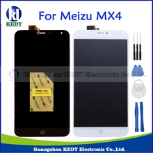 Original For MEIZU MX4 LCD Display+Touch Screen Black White 5.36 inch Display Replacement Digitizer Assembly Parts +Tools