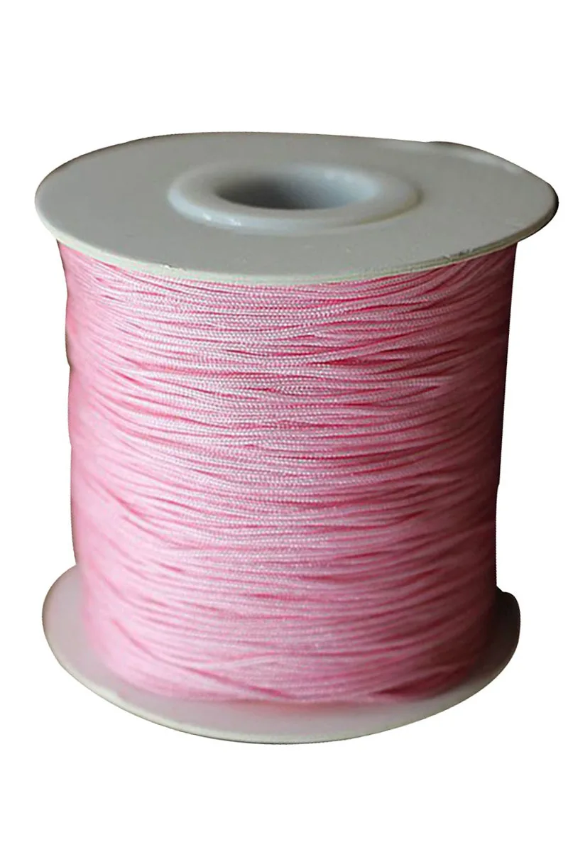 Buy 0.8mm Pink Rattail Briad Nylon Cord Jewelry
