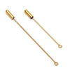 20pcs/lot  50/70mm Length Loop Eye Brooch Pin Copper Broocher Safety Pins with Stopper for DIY Jewelry Findings ► Photo 2/6