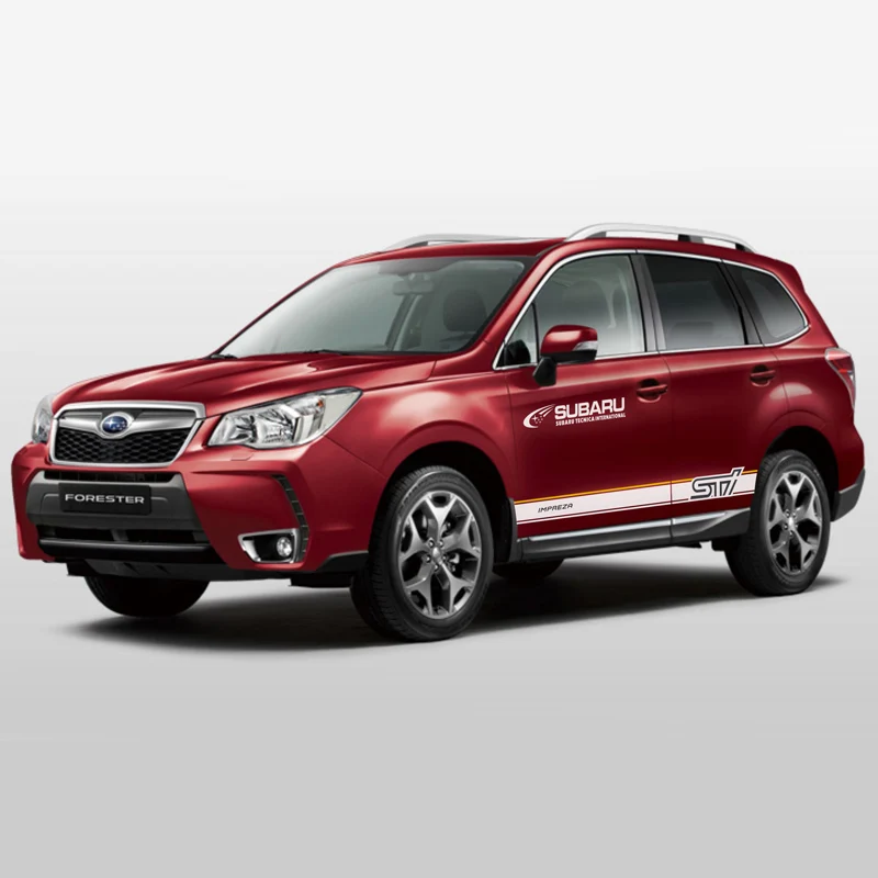 TAIYAO автомобильный стильный спортивный стикер для Subaru Forester Mark Levinson автомобильные аксессуары и наклейки авто стикер - Название цвета: Red car