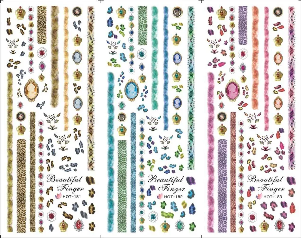 

1 Sheet Water Stickers Nail Art Stickers Decals Nail Art DIY Decoraties