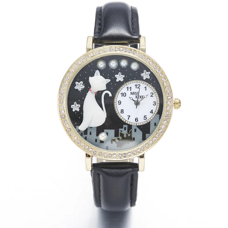 

Miss Keke 2019 New Women Watches Diamond Relief Clay Fashion Watch Creative Quartz Watch Minimalist Gift Gilrs Wristwatches