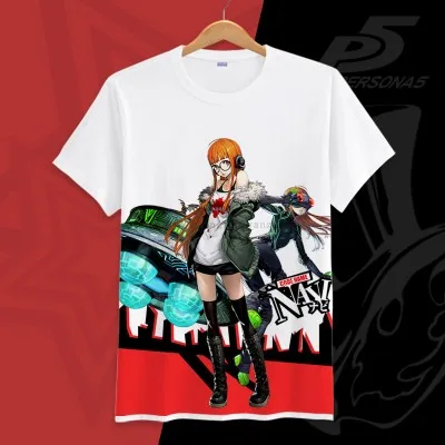 Футболка Persona 5 с коротким рукавом P5 Анна такамаки футболки для косплея футаба