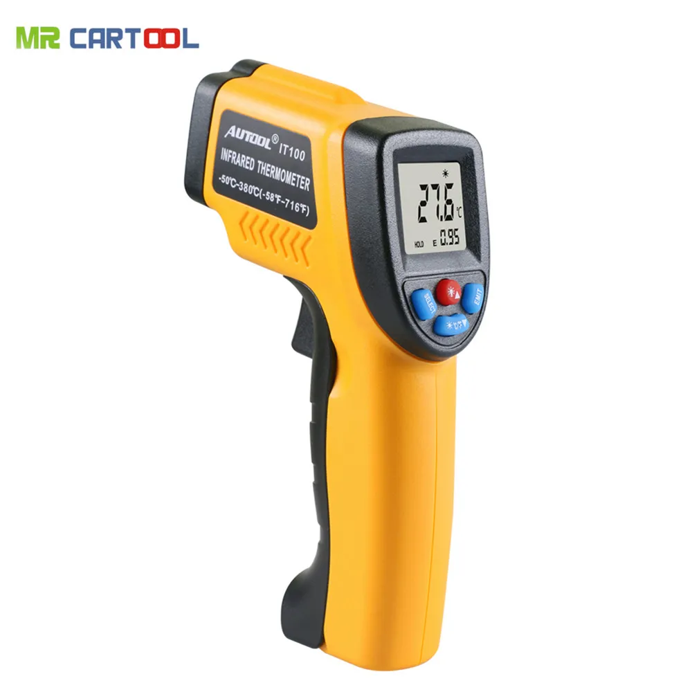 Prix pour Thermomètre infrarouge sans contact écran lcd infrarouge numérique c/f selection-50 ~ 380 degrés (-58 ~ 716f) autool it100 même comme gm320 Prix pour Thermomètre infrarouge sans contact écran lcd infrarouge numérique c/f selection-50 ~ 380 degrés (-58 ~ 716f) autool it100 même comme gm320