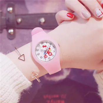 

Cute Lovely Colorful Sweet Children's Quartz Watches Jelly Candy Silicone Girls Boys Casual Wristwatch Kids Student Women Watch