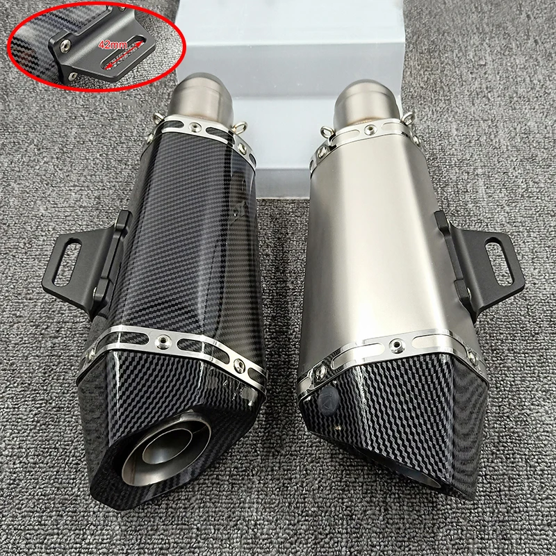 

Universal Motorcycle Exhaust Modify Motocross Exhaust Muffler For Z1000 Z750 Z800 FZ6 CBR250 CB600 MT07 MT09 ATV Dirt Pit Bike