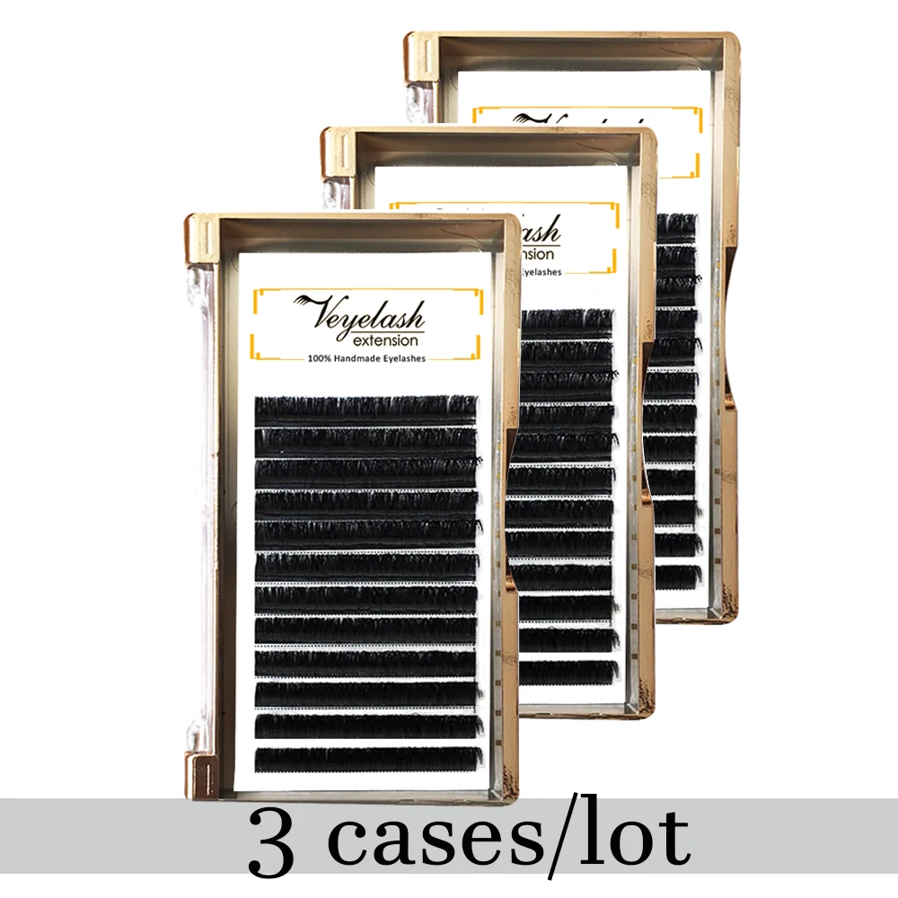 

Veyelash 3PCS/LOT eyelashes extension supplies False professional mink Eyelashes Extensions