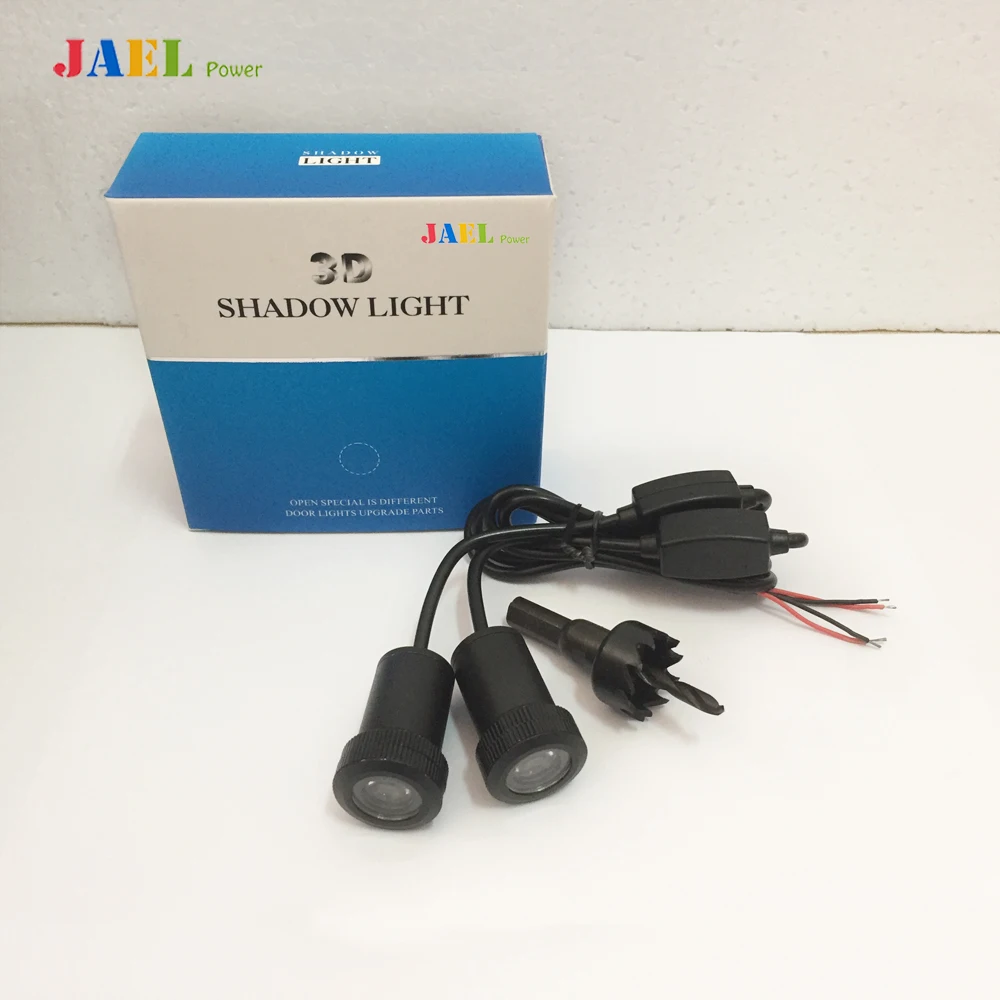 2PCs LED Door Ghost Shadow Light Courtesy Laser Projector Puddle lights