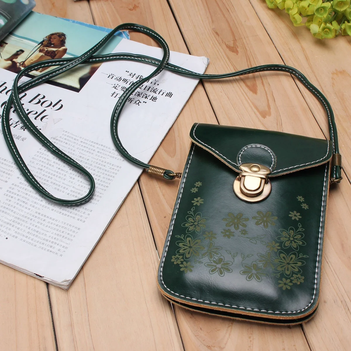 

Women Flower Purse Coin Cell Phone Mobile Mini Crossbody Shoulder Bag