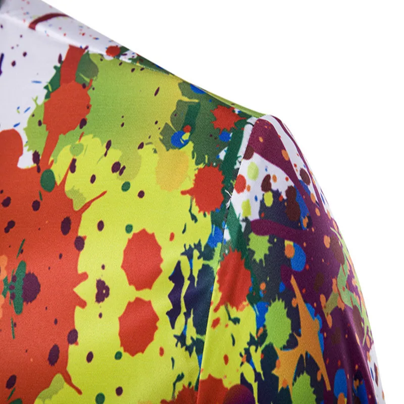 2019 New Men s Shirts Hawaiian Men s Summer Leisure Long Sleeves Luxury Print Shirts Men 5