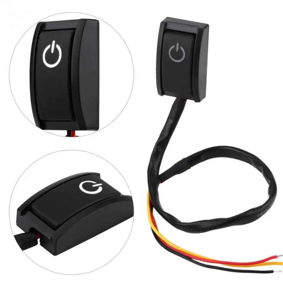 Car DIY Switch DC 12V 200mA Car DIY Switch Paste Type Sticky Button