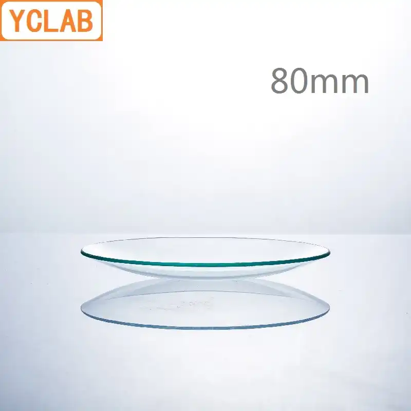 YCLAB 80 мм стеклянная крышка стакана для часов Куполообразное твердое стекло лабораторное химическое оборудование - изображение