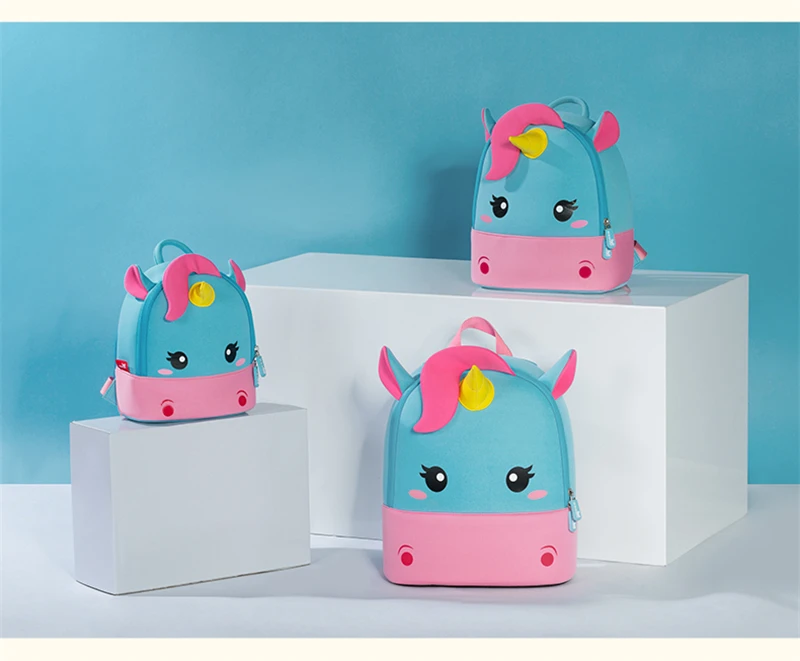 

Children School Backpack kids bag 3D Rainbow Unicorn Toddler Baby Kindergarten Kids School Bags school bag Waterproof Backpack