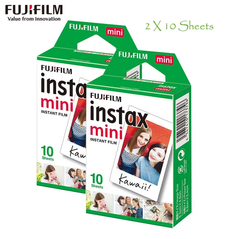 Fujifilm Fuji Instax Mini 8 Фильм Блан 10 шт. Фото Бумага для Polaroid 7 s 8 90 25 55 Доля СП-1 Мини Мгновенный Камеры - Цвет: 2x10 sheets