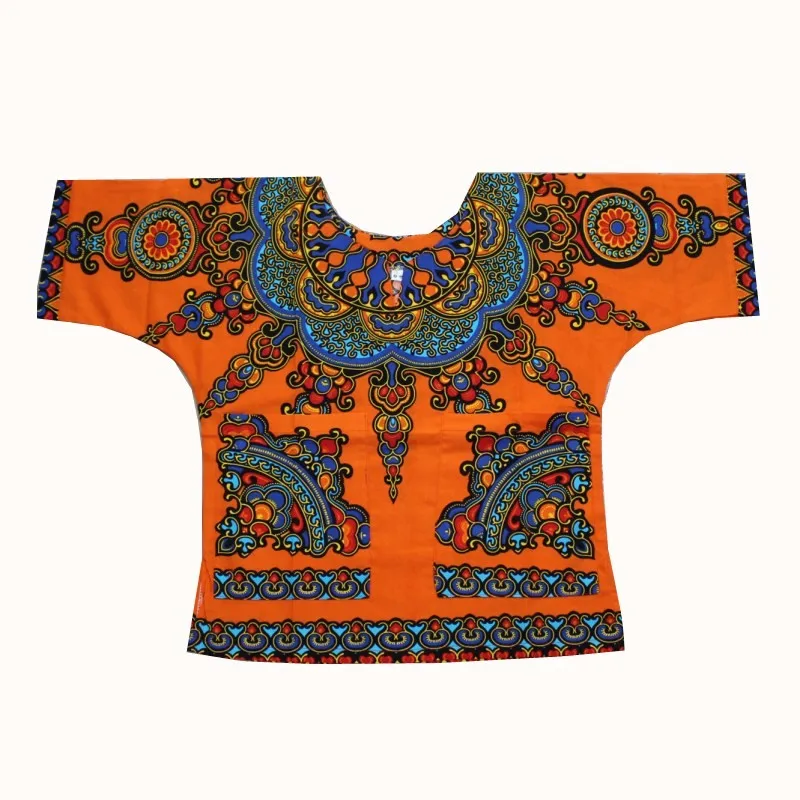 Wholesale Kids 2019 Child New Fashion Design Traditional African Clothing Print Dashiki T-shirt For Boys and Girls african attire