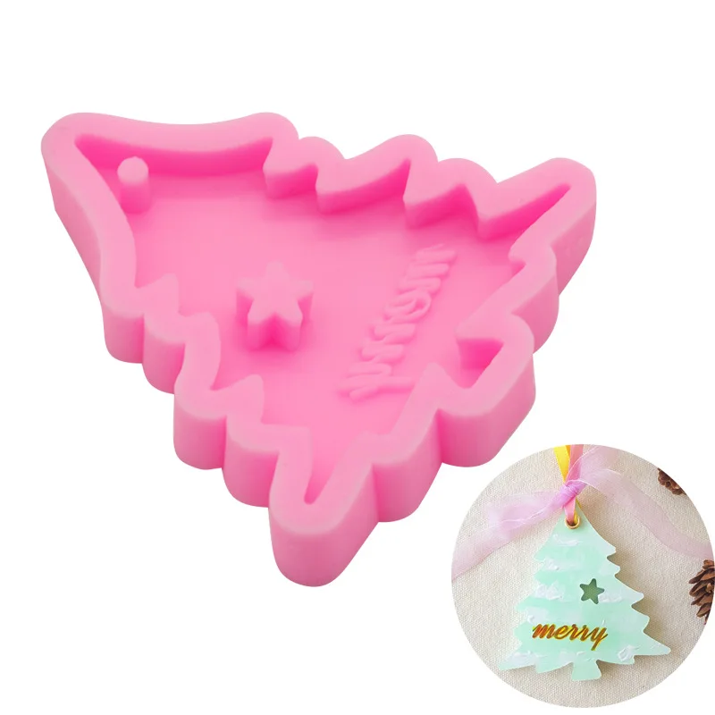 

Christmas Tree Shape Creative Silicone Mold DIY Cake Decoration Bread Jelly Chocolate Ice Cube Handmade Soap Mold Bake Tool