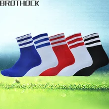 Brothock баскетбол бадминтон дышащие Толстые Полотенца футбольная подошва мужские спортивные носки четыре сезона доступны футбольные носки