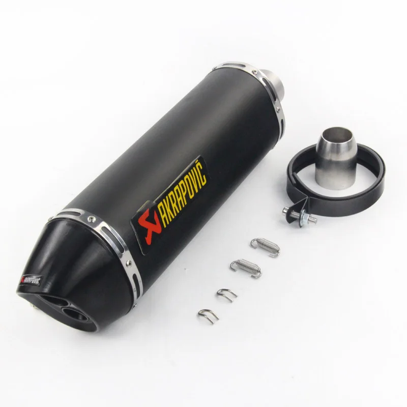 Yoshimura 51 мм de escape moto db killer 470 мм 370 мм CBR YZF YBR TTR IRBIS akrapovic глушитель мото rcycle выхлопная труба аксессуары - Цвет: 470mm full black