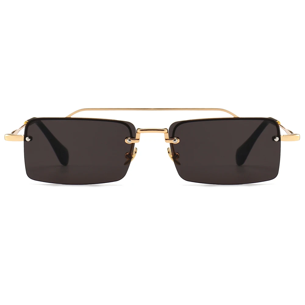 Secret Service Agent retro rectangle sunglasses EggYolk