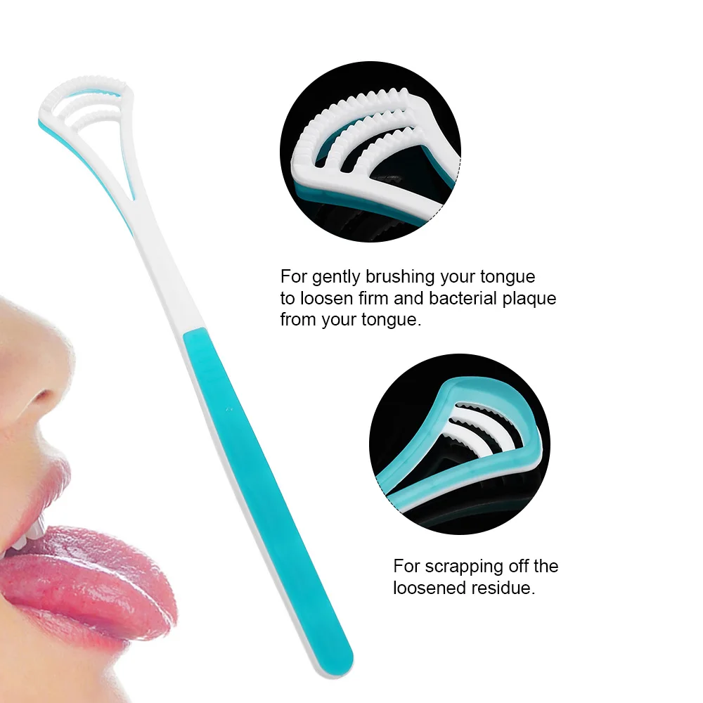 Buy Tongue Cleaner Scraper Oral Tongue Brush Mouth