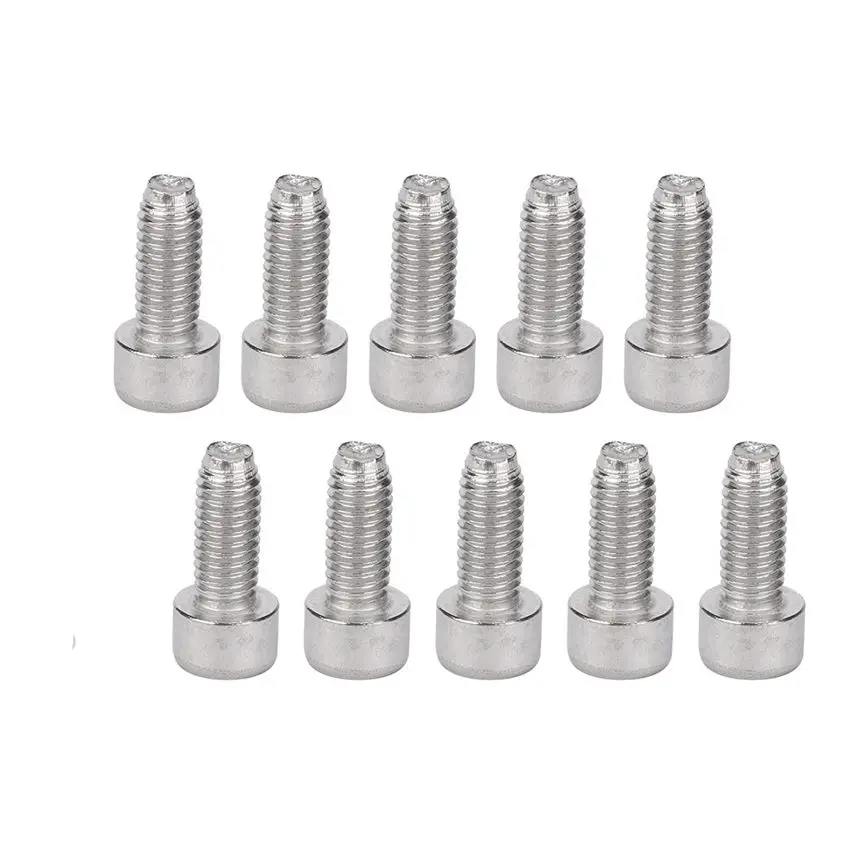 

10Pcs Bicycle Cycling Socket Head Cap Screws Hexagonal Bicycle Kettle Frame Rack Screws M25