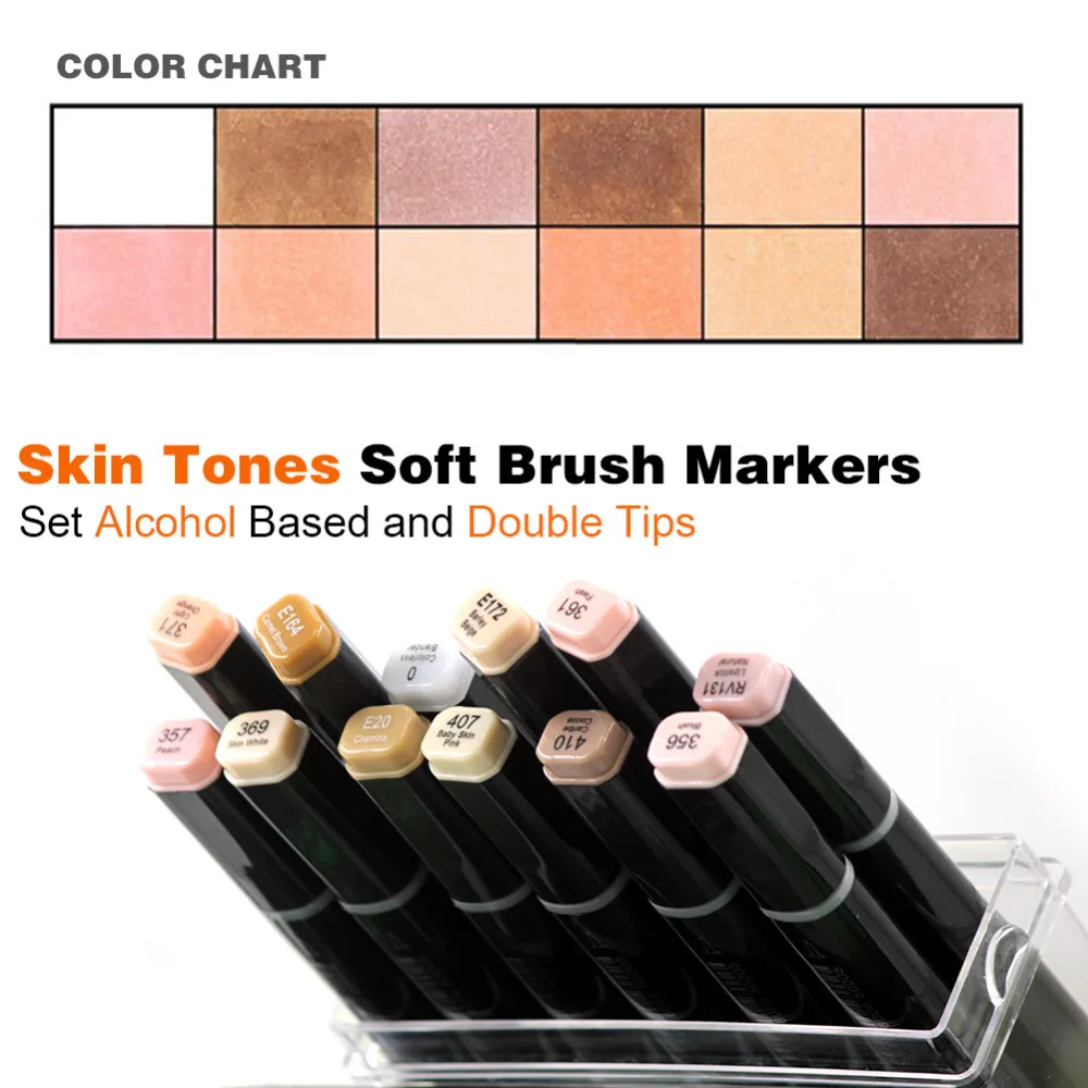 

dual tips sketch markers drawing painting stationery sketching markers design manga anime comic school art supplies