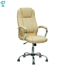 94646 Кресло руководителя Barneo K-1 бежевая эко-кожа высшего качества для работы кресло офисное кресло компьютерное кресло с системой качания мебель для дома и офиса компьютерные кресла по России