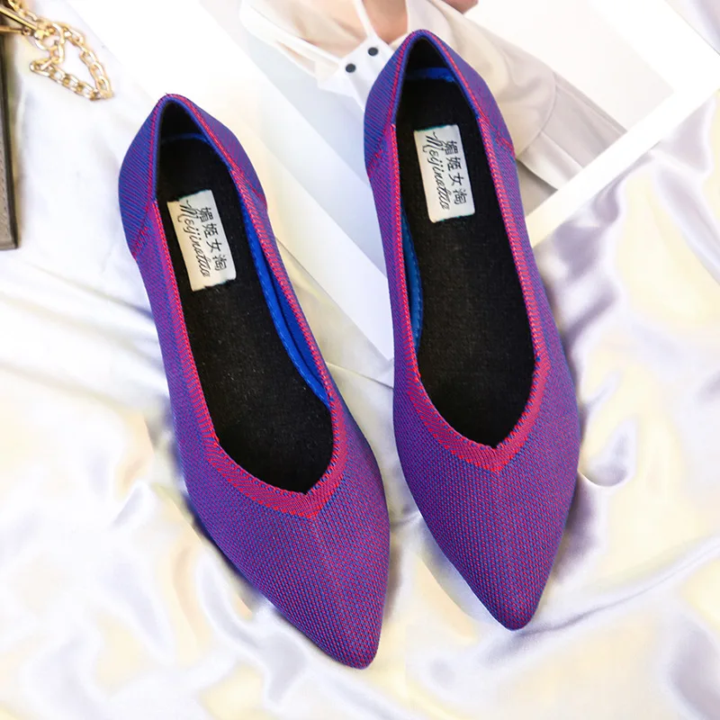 

Women Flat Shoes Casual Slip On Cloth Shoes Ladies Loafer For Lady Pointed Toe Fashion Plus Size Espadrilles Female Footwear new
