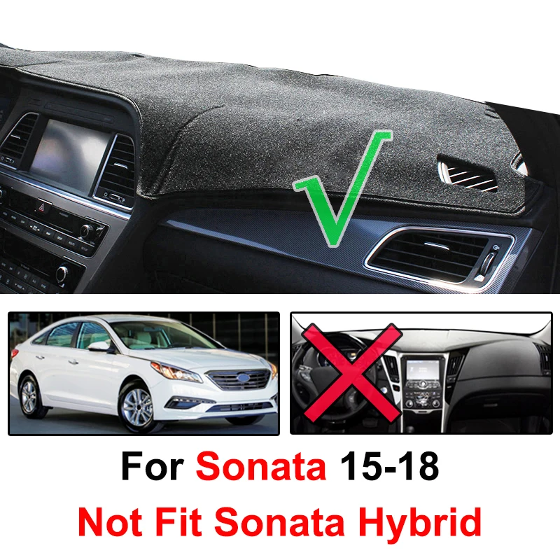 For Hyundai Sonata 2015 2016 2017 Inner Dashboard Dash Mat DashMat Sun Cover Pad