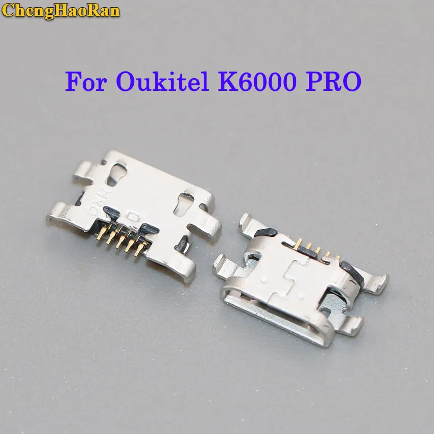 ChengHaoRan 50-300 шт для Oukitel K6000 PRO USB зарядный порт разъем Разъем Порт Новый micro mini usb scoket