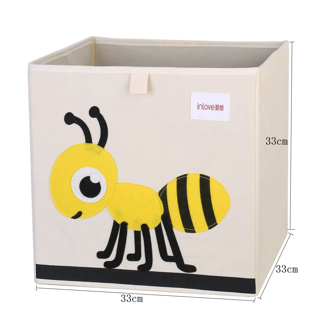 3d мультяшный ящик для хранения животных, детский игрушечный Органайзер, складная корзина для хранения одежды, офисный органайзер, шкаф для хранения, полка для книг - Цвет: Ant
